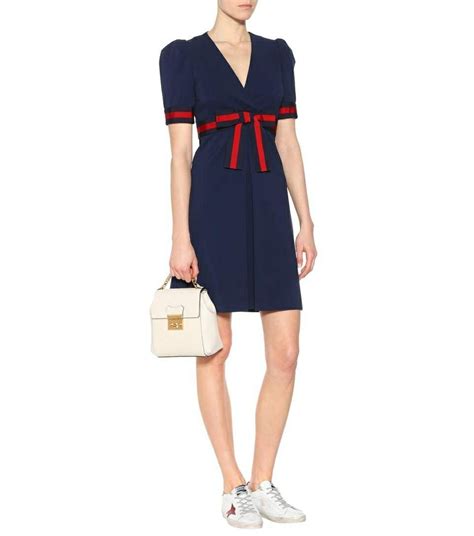 navy blue gucci dress